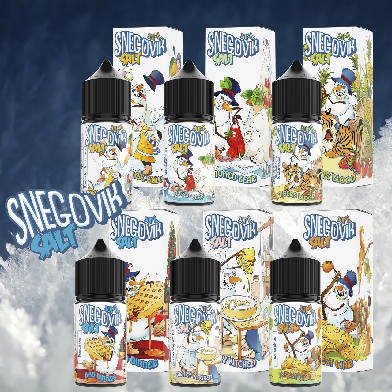 Ж_SNEGOVIK Salt (30мл) в наличии. Купить сейчас! XB store. Комсомольск-на-Амуре