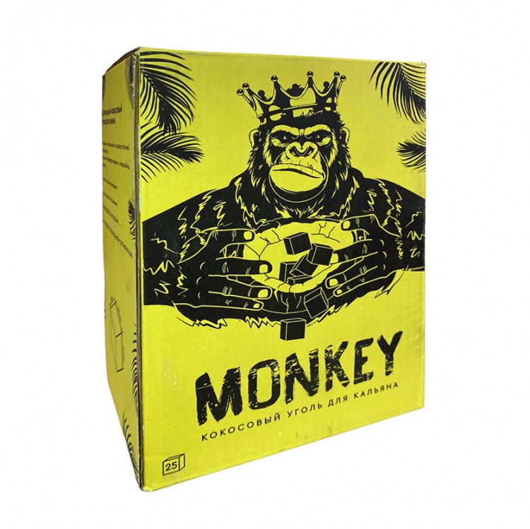 Уголь для кальяна Monkey 250гр 25мм (брикет) в наличии. Купить сейчас! XB store. Комсомольск-на-Амуре