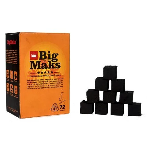 Уголь для кальяна Big Maks 1кг 26мм в наличии. Купить сейчас! XB store. Комсомольск-на-Амуре